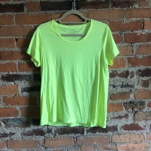 Bright green crew neck T-shirt
